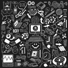Science - doodles set N4
