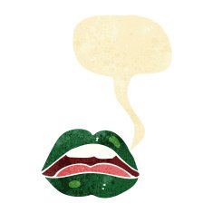 halloween mouth cartoon symbol with speech bubble N3