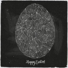 easter egg chalkboard background