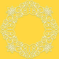 vector white doodle pattern of spirals swirls and flowers N2