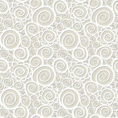 Seamless abstract curly wave pattern N12