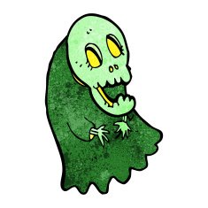 cartoon spooky ghoul N30