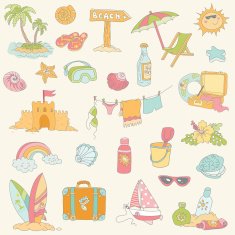 Seaside and Summer - design elements N2