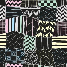 Geometric Hand-drawn Abstract Seamless Background N3