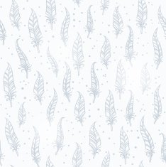 Seamless feather pattern Vector illustration N3