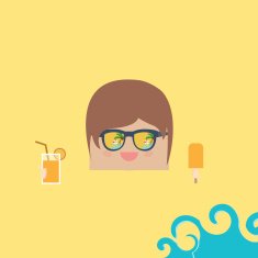 cartoon doodle businessman rectangle relaxing concept freedom N2