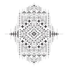 Tribal vintage ethnic background N11