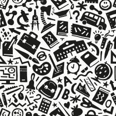 school education - seamless background N8
