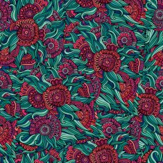 floral ornamental seamless pattern N12