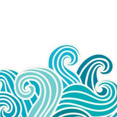 Hand drawn wavy background N6