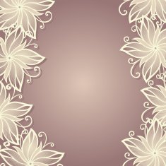 Vector Colored Floral Background Hand Drawn Texture N74