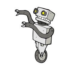 comic cartoon funny robot N24