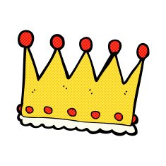 comic cartoon crown N12