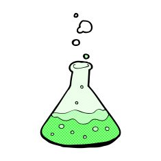 comic cartoon science chemicals N3
