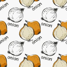Onion hand drawn pattern