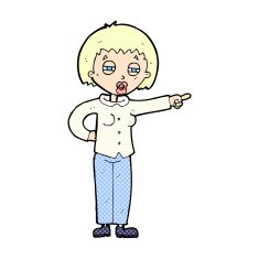 comic cartoon woman telling off N2