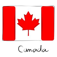 Canada flag doodle N8