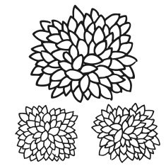 Abstract Leaves Doodle Set On White