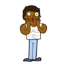 comic cartoon shocked gym man N6