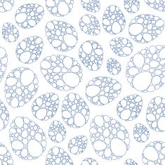 Vector seamless pattern with lace mosaic easter eggs