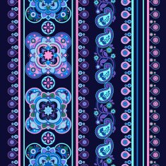 Striped seamless ethnic pattern Paisley wallpaper N3