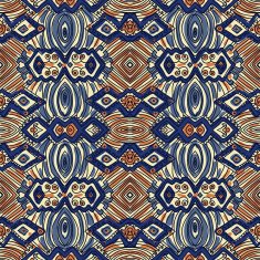 ethnic abstract hand-drawn seamless pattern N108
