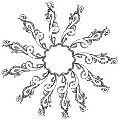 Doodle Circle Frame N3