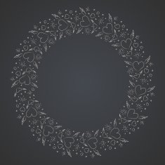 Heart border frame N3