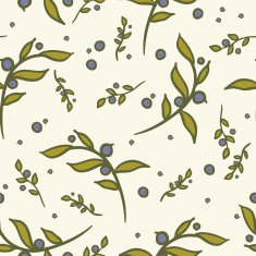 08 blueberry seamless pattern