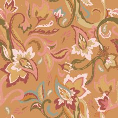 Hand-drawn paisley pattern Ethnic design Seamless background N3