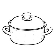 Vector sketch of doodle pan N2