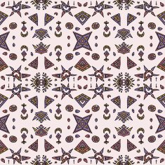 Colorful ethnic seamless pattern Bright hand-drawn background N11