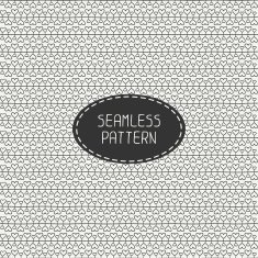 Romantic line seamless pattern with hearts Beautiful vector illustration Background N2