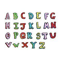 cartoon alphabet N46