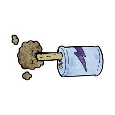 cartoon fizzy drink can N13
