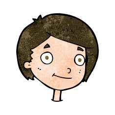 cartoon happy boy N383