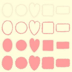 five different shape element
