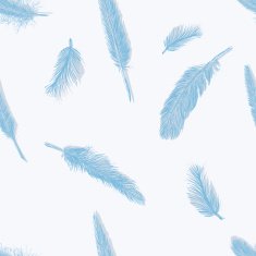 Vector Seamless Pattern of Plumage N19