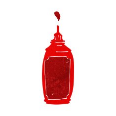 Cartoon Ketchup Bottle N27