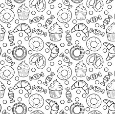 Sweets Seamless Pattern N5 Free Image Download