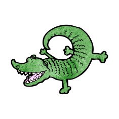 Cartoon Crocodile N140