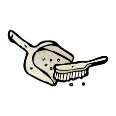 dustpan and brush cartoon N2