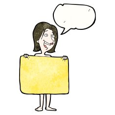 cartoon woman changing N16