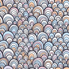 Seamless pattern with hand drawn abstract scale texture
