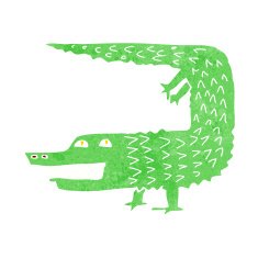 Cartoon Crocodile N141