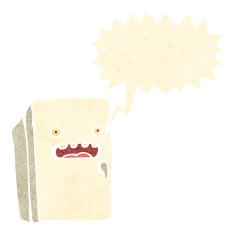 retro cartoon refrigerator N2