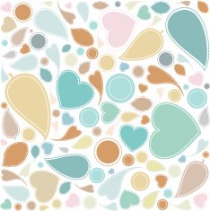 pattern retro white background vector N2
