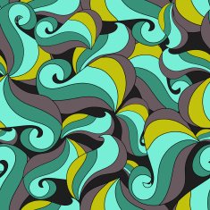 Seamless vector pattern with abstract colorfu