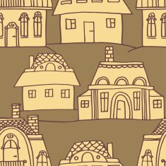 sketch houses pattern