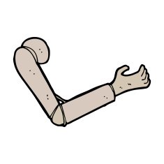 cartoon prosthetic arm N14